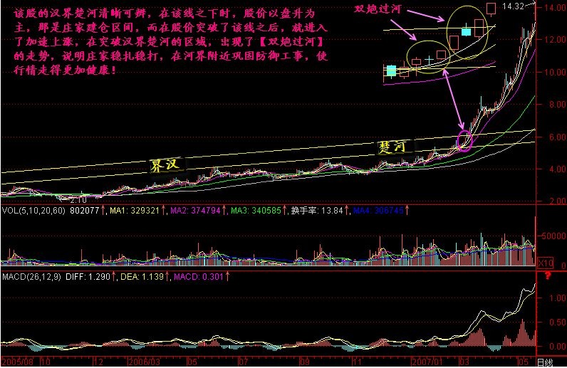 雙炮過(guò)河形態(tài)特征