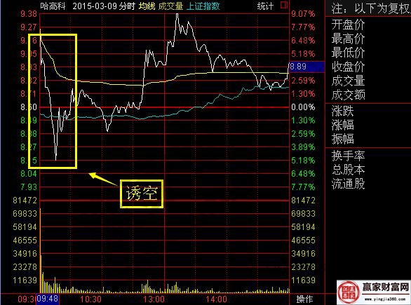 哈高科分時走勢圖