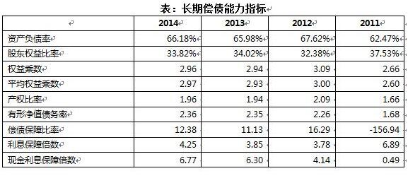 長期償債能力分析